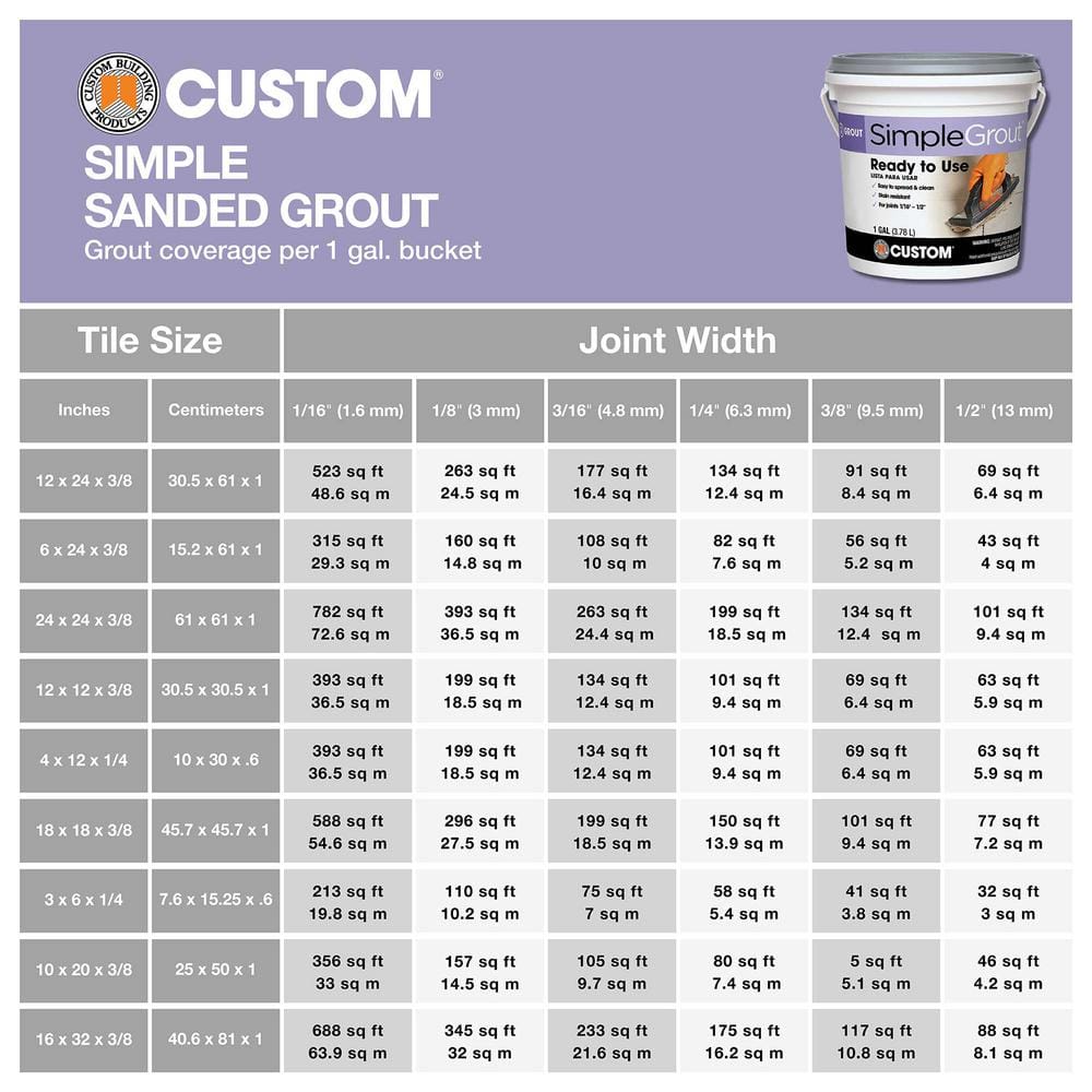 Bright White 1 Gallon Premixed Ceramic Tile Grout