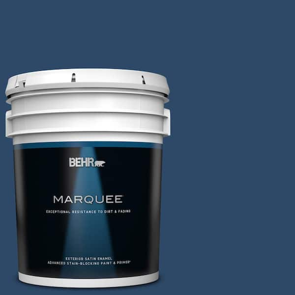 BEHR MARQUEE 5 gal. #PPF-57 Lake View Satin Enamel Exterior Paint & Primer