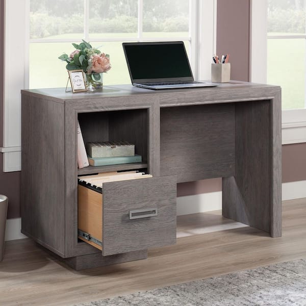 Esen 47.17 in. Rectangle Gray Wood Writing Desk with 1 Drawer and Storage