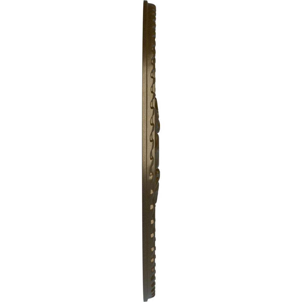 Bradford Painted Turtle Brass Polyurethane Ceiling Medallion