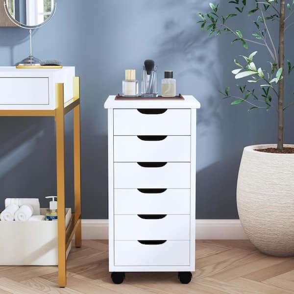 郵送買取 新品5台以上送料無料キャンペーン中！！  6 Wash White Mcleod Decor Home Linon Drawer Storage Rolling シャツ/ブラウス(半袖/袖なし)