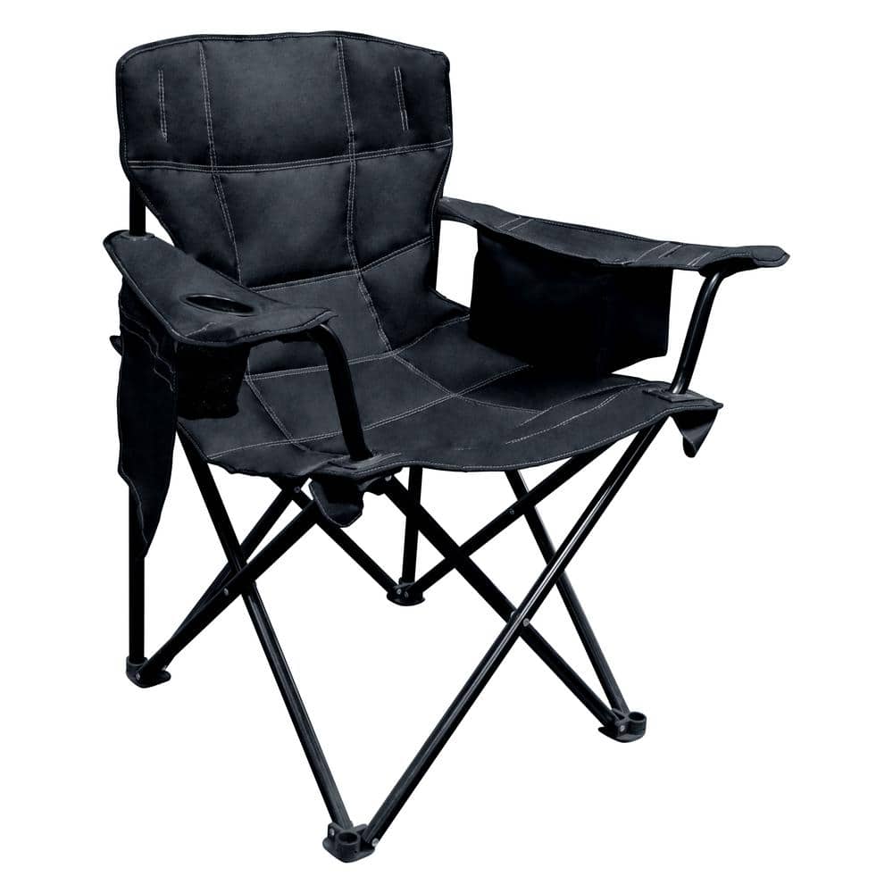 Elite Black Zero Gravity Chair with Padded Arms and Cooler