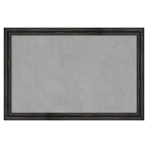 Rustic Pine Black Narrow 35 in. x 23 in Framed Magnetic Board