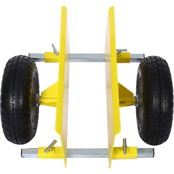 600 lbs. Panel Dolly 10 in. Pneumatic Wheels Yellow