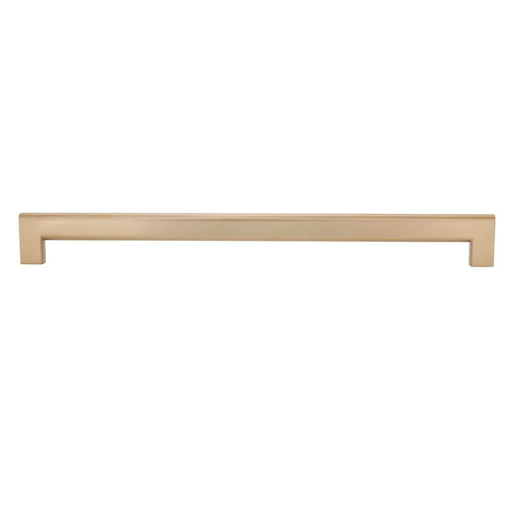 Vail 12-inch Satin Brass Rectangular Bar Pull with Mounting Hardware
