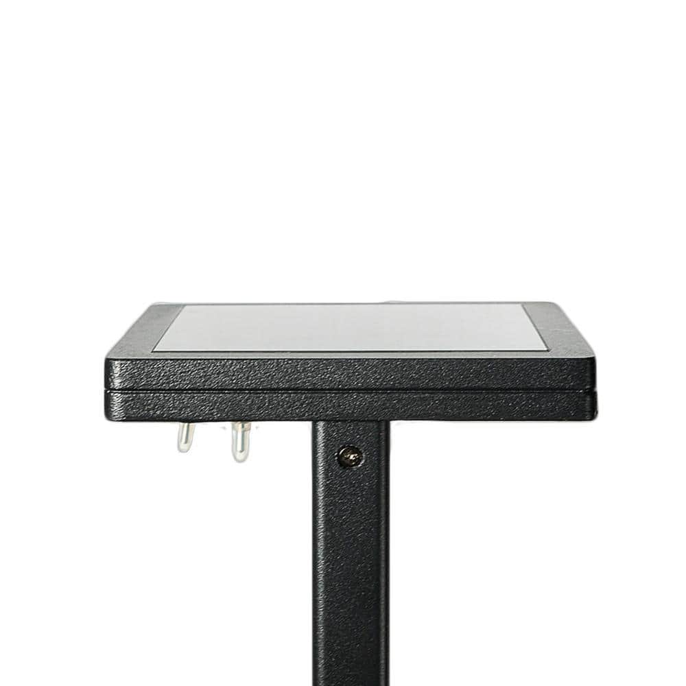 Black Cast Aluminum LED Solar Pathway Light, 26.75 Inch