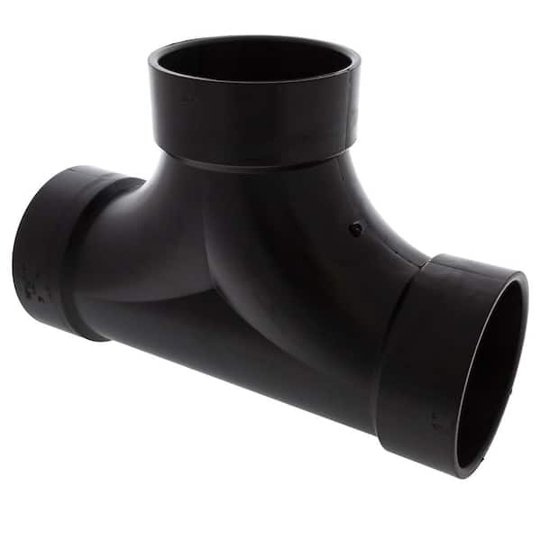 NIBCO 4 in. ABS DWV All Hub Cleanout Tee C5811CHD4 - The Home Depot