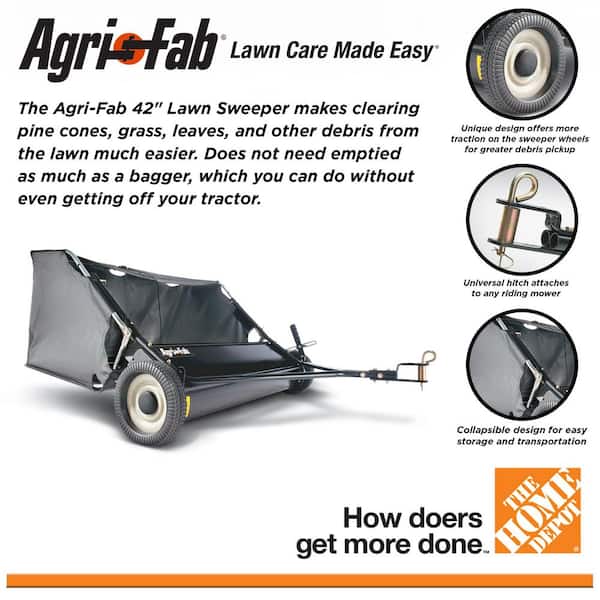 42 in. 12 cu. ft. Tow Lawn Sweeper