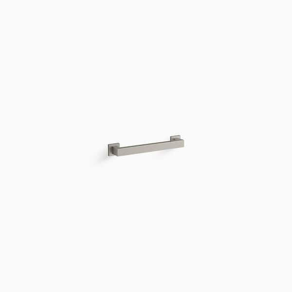 Square 12 in. Grab Bar in Vibrant Brushed Nickel