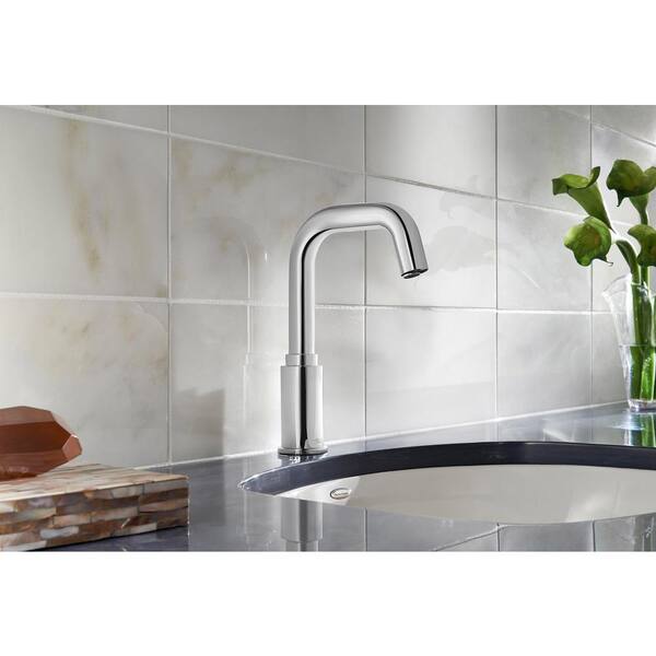 American Standard Serin Polished Chrome Touchless Single Hole Bathroom Sink Faucet American Standard Serin Polished Chrome Touchless Single Hole Bathroom Sink Faucet