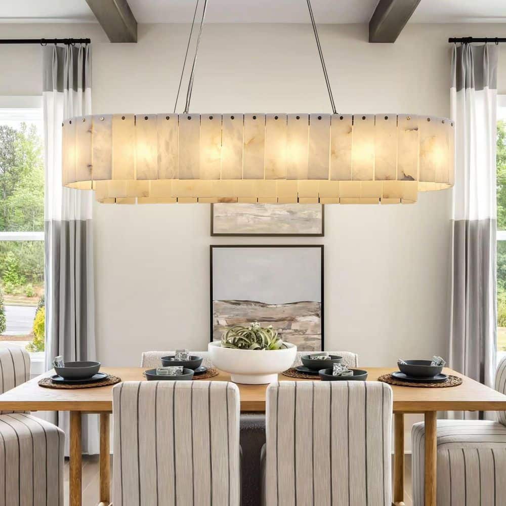 Ritrybechy Modern chandelier 39 in. 12 light gold chandelier with