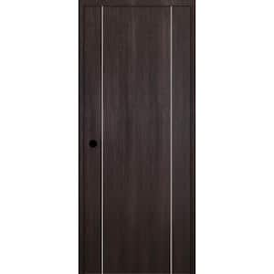 Optima 2U DIY-Friendly 36 in. x 96 in. Right-Hand Solid Core Veralinga Oak Composite Single Prehung Interior Door