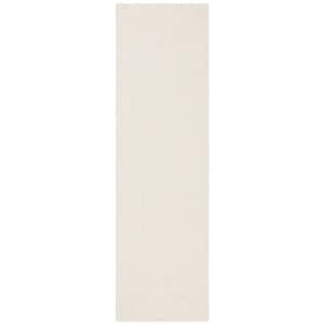 Braided Ivory Beige 3 ft. x 4 ft. Solid Color Gradient Area Rug