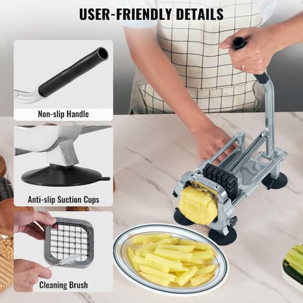 Professional Potato Cutter Stainless Steel Press French Fries Cutter for  Handheld Kitchen Gadgets 