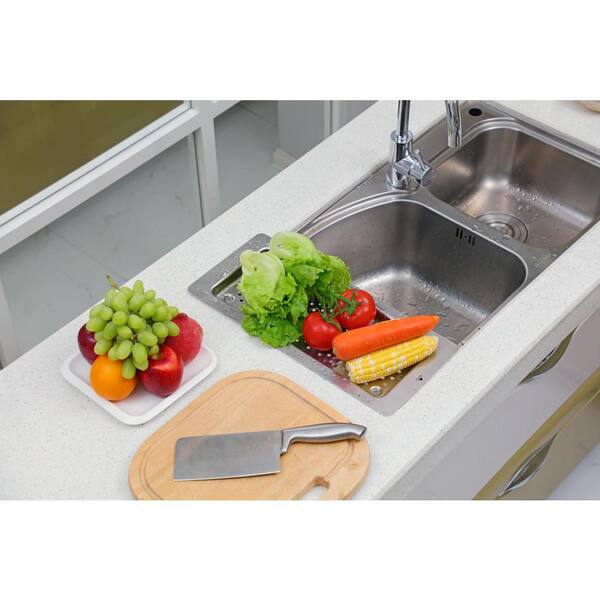Design House Roll-Up Multipurpose Over the Sink Kitchen Sink Drying Rack,  Stainless Steel 542988 - The Home Depot