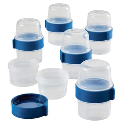 Snapware Total Solutions 10 Piece 5.5 Cup Plastic Square Meal Prep Set