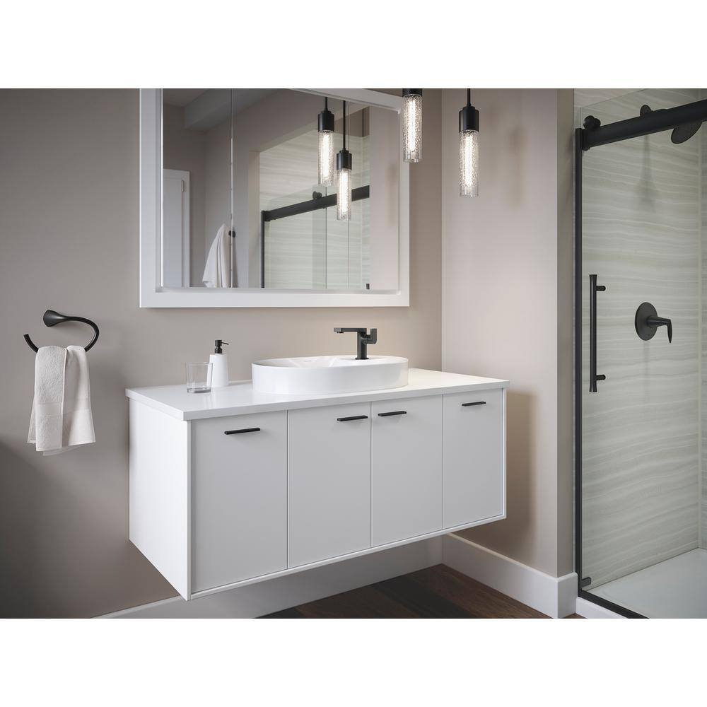 White Ceramic Oval Vessel Bathroom Sink with Faucet Hole