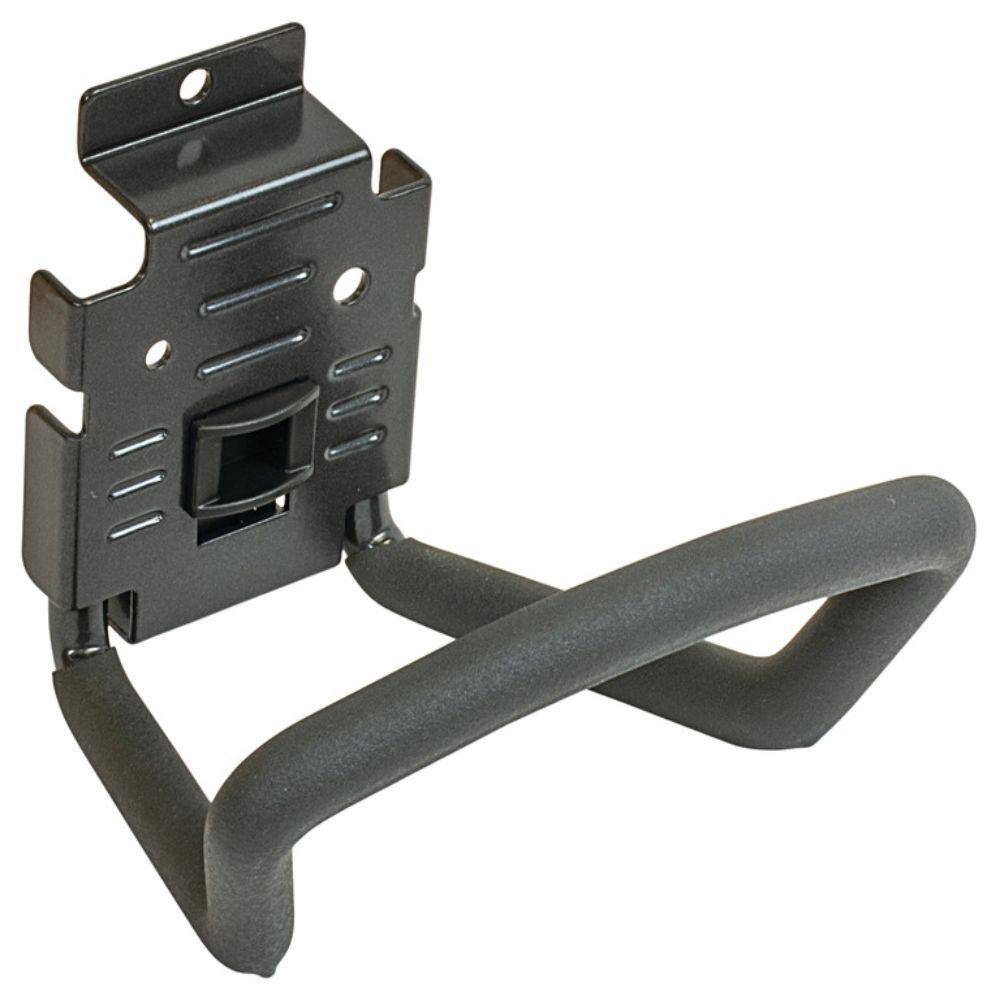 Graphite 6.25 in. Metal Slatwall Hook with Lock