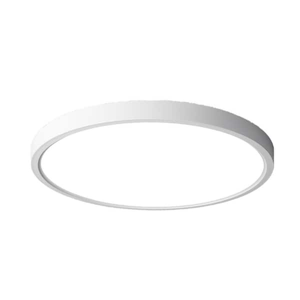 12 in. Smart LED Ceiling Light WiFi with Alexa Google Home, RGB Flush Mount Light Fixture for Bedroom, Living Room White