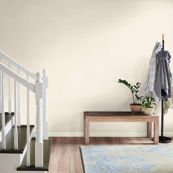 BEHR MARQUEE 1 gal. 13 Cottage White Matte Interior Paint with Primer 145001 The Home Depot