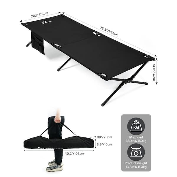 78.3 Oxford Cloth Heavy-Duty Portable Folding Military Camping