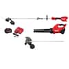Milwaukee M18 FUEL 18V 16 in. Brushless Cordless QUIK-LOK String Trimmer/Blower 8.0 Ah FORGE Combo Kit w/ Edger Attachment 3031-21-49-16-2718