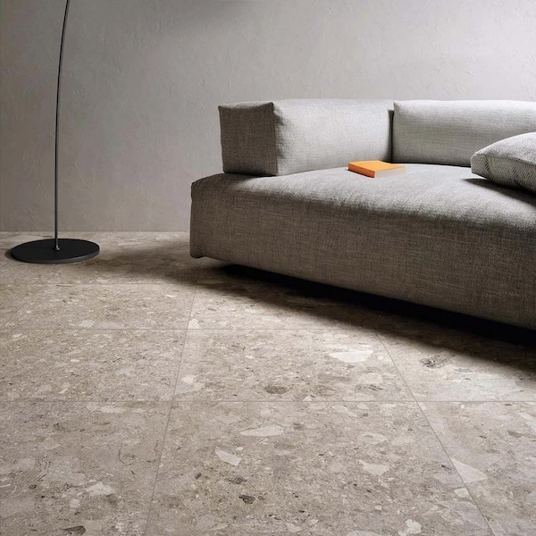 Frammenta Square 24 in. x 24 in. Beige Porcelain Floor Tile (15.72 sq. ft./Case)