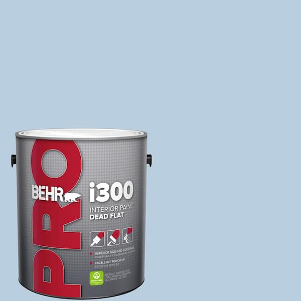 BEHR PRO 1 gal. #580C-3 Impressionist Sky Dead Flat Interior Paint