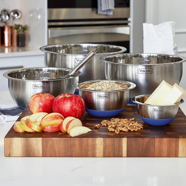 Viking Stainless Steel 10piece Mixing Bowl Set with Lids and