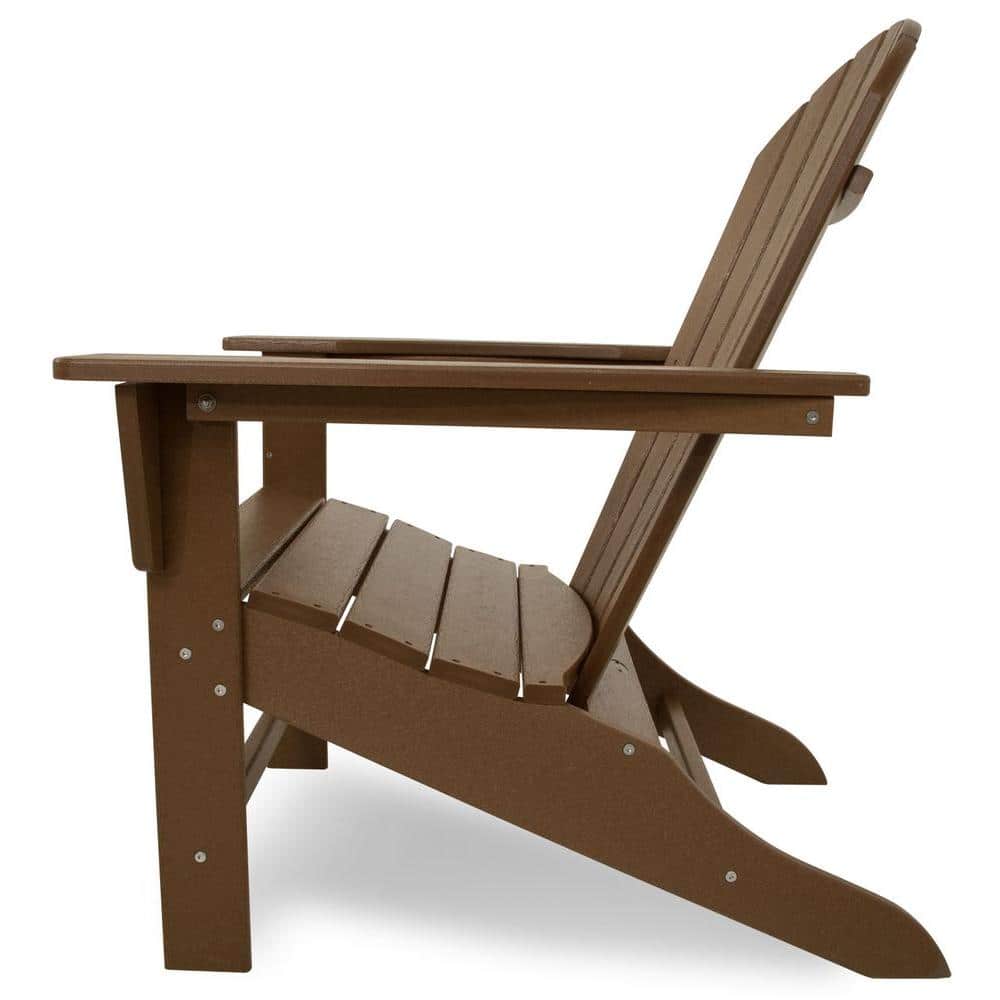 Teak Shellback POLYWOOD Outdoor Adirondack Chair