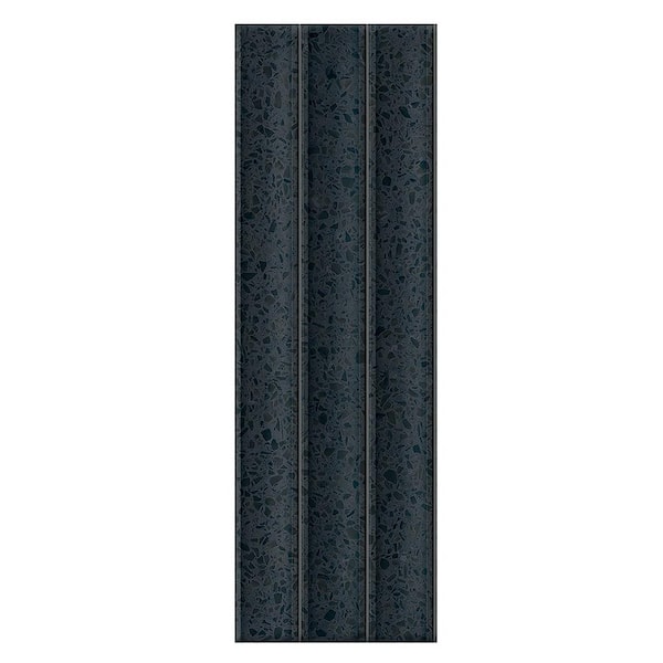 Spanish Deco Pureform Porcelain 6 in. x 6 in. x 9mm Wall Tile Terrazzo Black - Sample