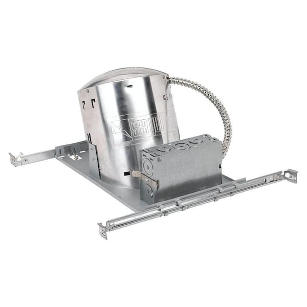 New Construction IC Airtight Sloped Ceiling 6 in. Metallic Recessed Housing Kit