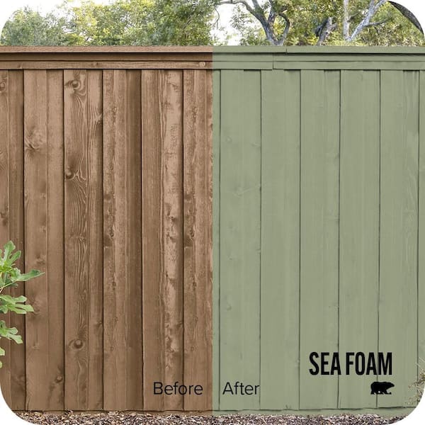 5 gal. #SC-132 Sea Foam Solid Color House and Fence Exterior Wood Stain