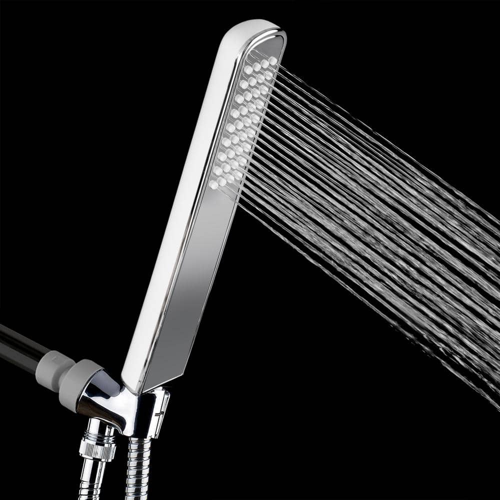 AKDY 5" Detachable handheld wand Massage Jet Chrome shower head 