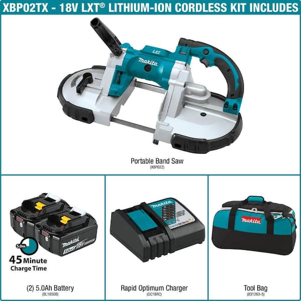 18V LXT 5.0Ah Lithium-Ion Cordless Portable Band Saw Kit
