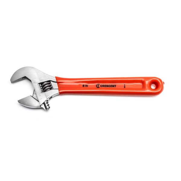 Crescent 8 in. Chrome Cushion Grip Adjustable Wrench