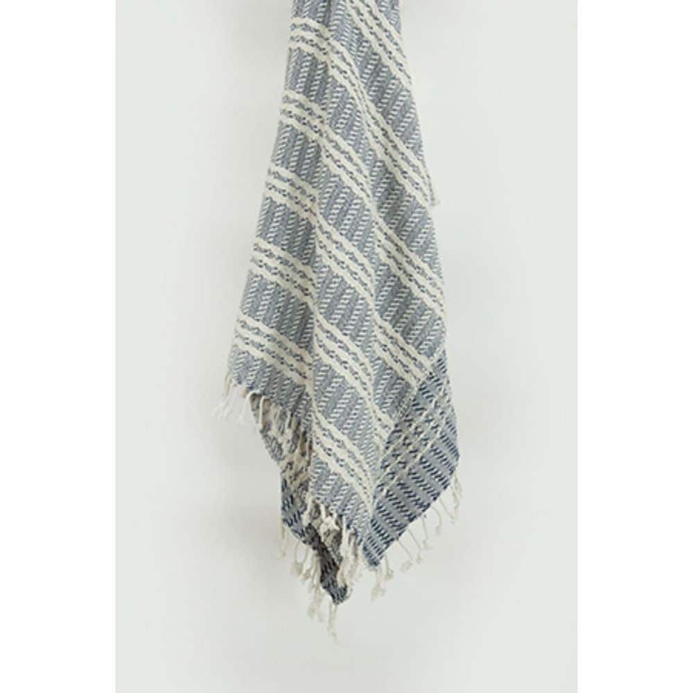 Blue Striped Cotton Throw Blanket price history on PriceWatchPro