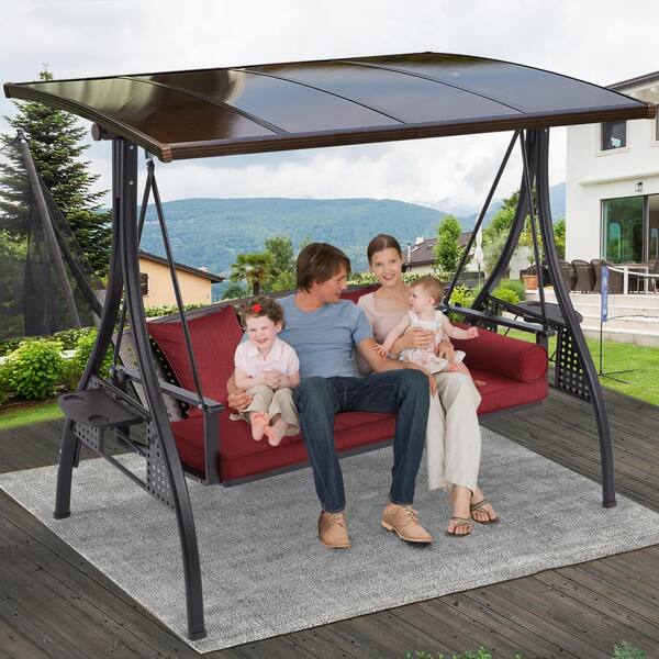 Bench swing with canopy sale