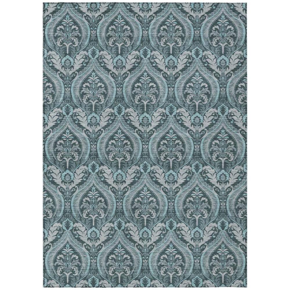 Teal 8 ft. x 10 ft. Woven Trellis Rectangle Indoor/Outdoor Area Rug price history on PriceWatchPro