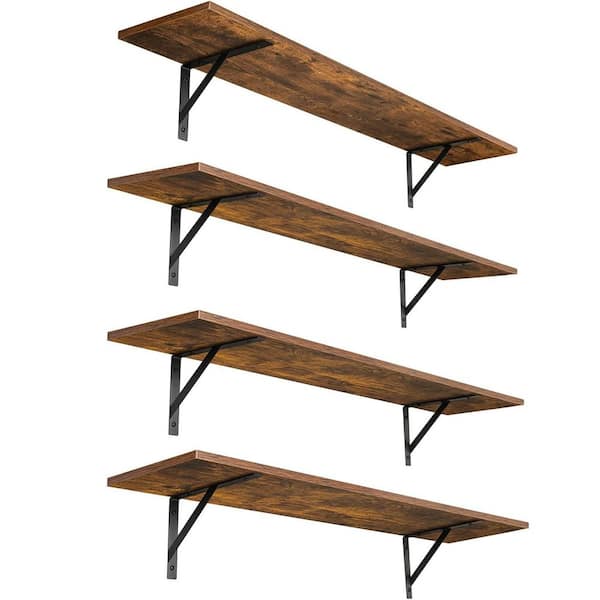 G.SHELF 1200(ウォールナット) Wooden Slatwall Shelving Unit With 10 Shelves | Holds 4200