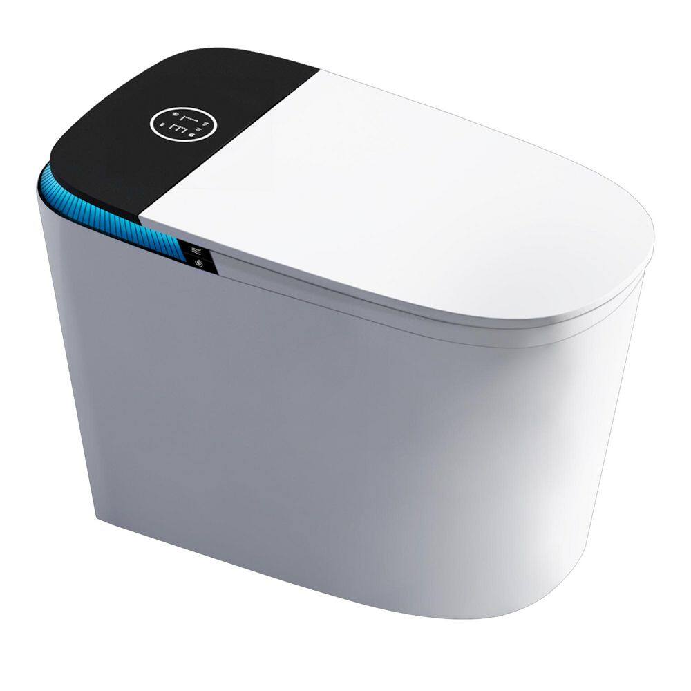 ADA Elongated Bidet Toilet 0.9/1.28 GPF in White w/ Tank, Auto Open/Close, Foam Shield, Heated Seat, Air Dryer, Light price history on PriceWatchPro