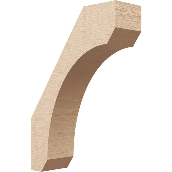 Ekena Millwork 5 in. x 22 in. x 16 in. Legacy Rough Cedar Woodgrain Timberthane Polyurethane Knee Brace, Primed