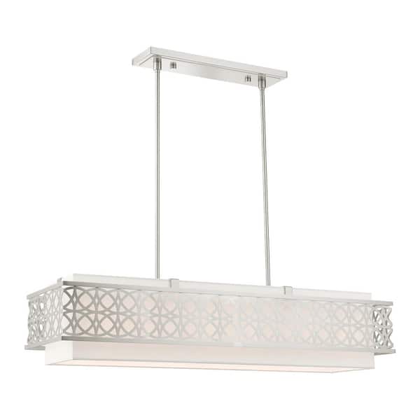 Aspenwood 6-Light Brushed Nickel Linear Chandelier