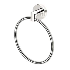 Glam Towel Ring in Polished Nickel