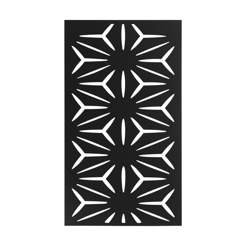 Yiyibyus Decorative Outdoor Metal Privacy Screen Panel Flower Pattern 