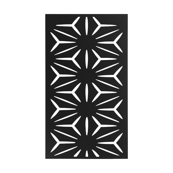 YIYIBYUS Decorative Outdoor Metal Privacy Screen Panel Flower Pattern ...