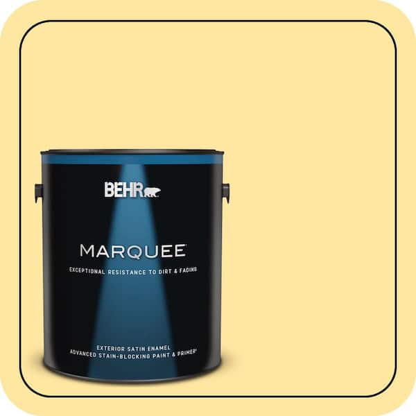 BEHR MARQUEE 1 gal. #PMD-10 Equator Glow Satin Enamel Exterior Paint & Primer