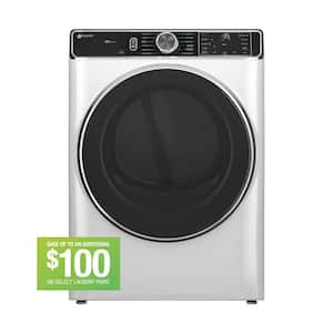 Profile 7.8 cu. ft. vented Gas Dryer in White with Steam and Sanitize Cycle, ENERGY STAR