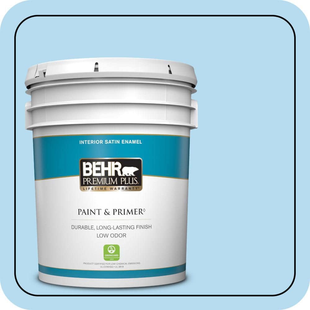 5 gal. #P500-2 Seashore Dreams Satin Enamel Low Odor Interior Paint & Primer price history on PriceWatchPro