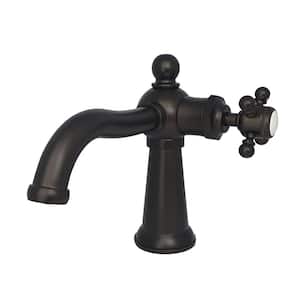 Nautical Single-Handle Single-Hole Bathroom Faucet with Push Pop-Up in Oil Rubbed Bronze